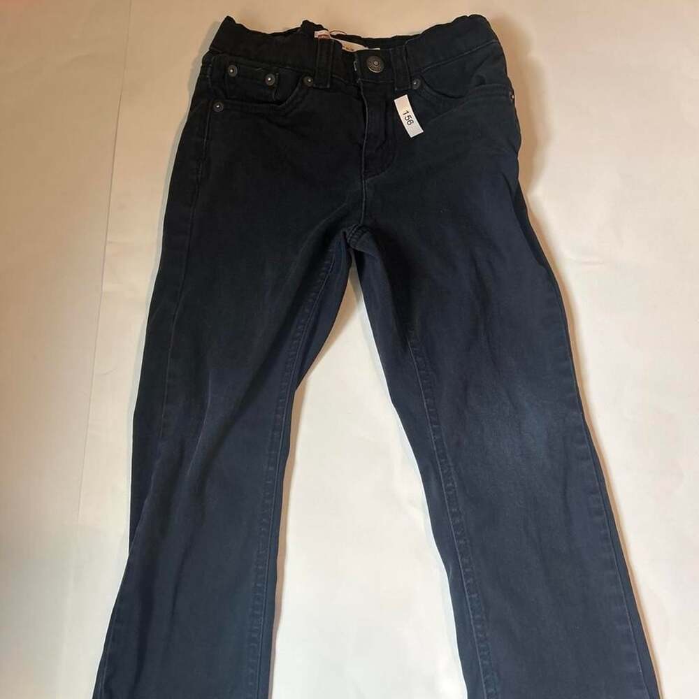 Levi's 511 Slim Jeans Size 6 REG Black Denim Boys